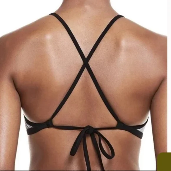 ❤️Nike High Neck Bikini Top Bra Women's Size S💜 - Picture 2 of 8